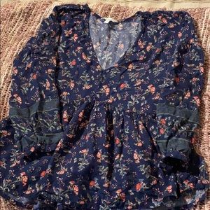 Lucky Brand floral blouse